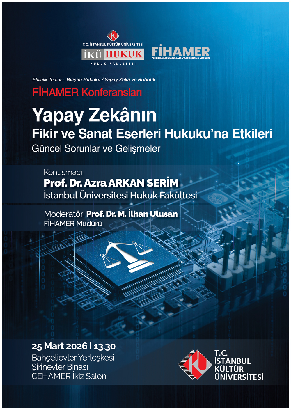 “Yapay Zekanın Fikir ve Sanat Eserleri Hukuku’na Etkileri, Güncel Sorunlar ve Gelişmeler\"